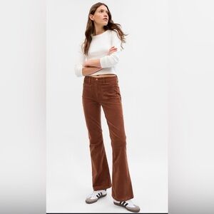 GAP Brown '70s Flare Corduroy Pants